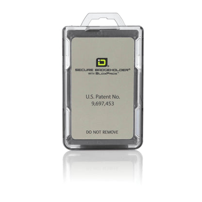 Secure Badge Holder BloxProx™ Lite PORTRAIT - Protects 125Khz HID Prox - 1 ID Card Holder ID Stronghold