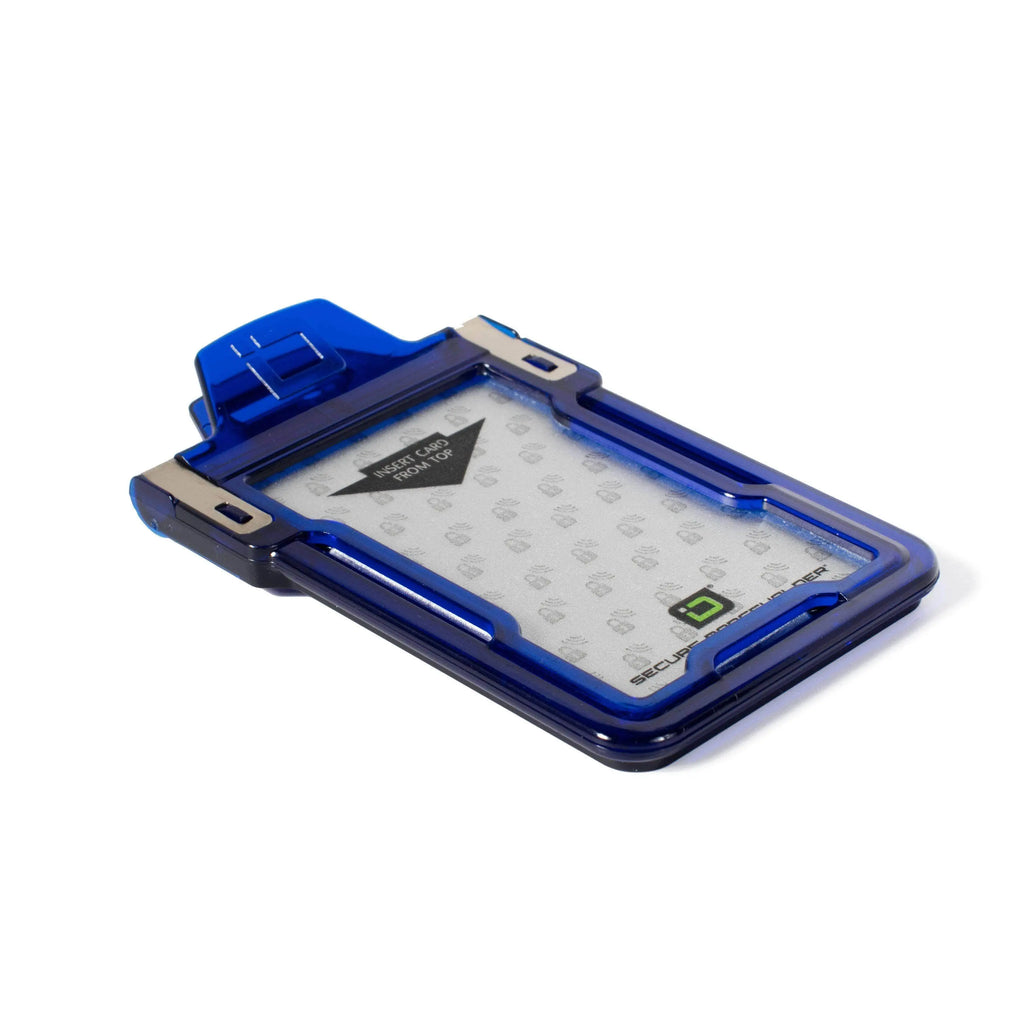 Secure Badge Holder Classic Vertical 1 ID Card Holder, and Lanyard Bundle ID Stronghold