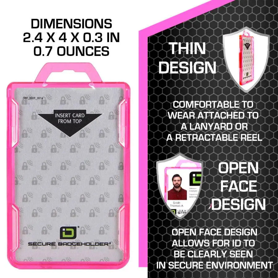 Secure Badge Holder DuoLite ® Vertical 2 ID Card Holder ID Stronghold