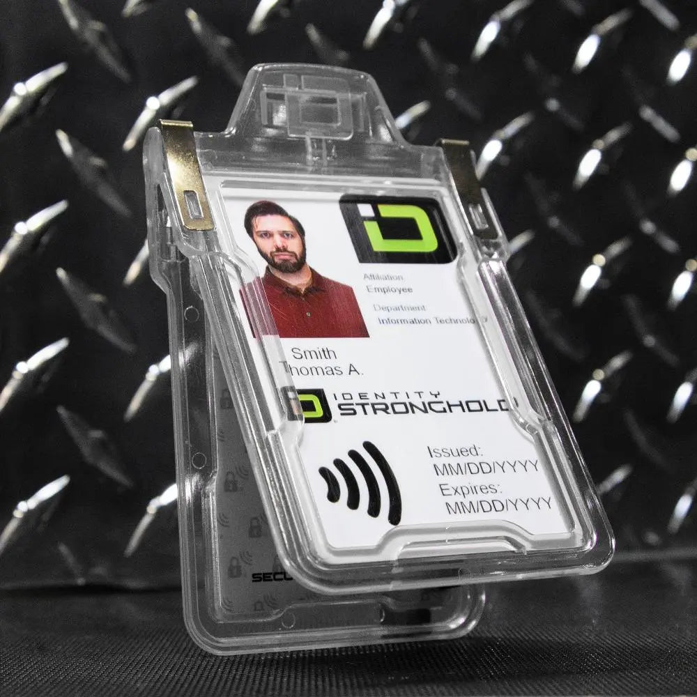 Secure Badge Holder Classic with BloxProx™ - Protects 125Khz HID Prox 1 ID Card Holder ID Stronghold
