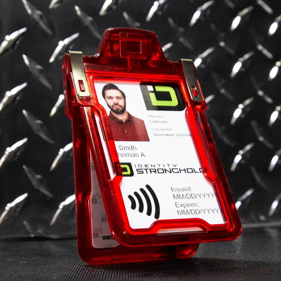 Secure Badge Holder Classic with BloxProx™ - Protects 125Khz HID Prox 1 ID Card Holder ID Stronghold