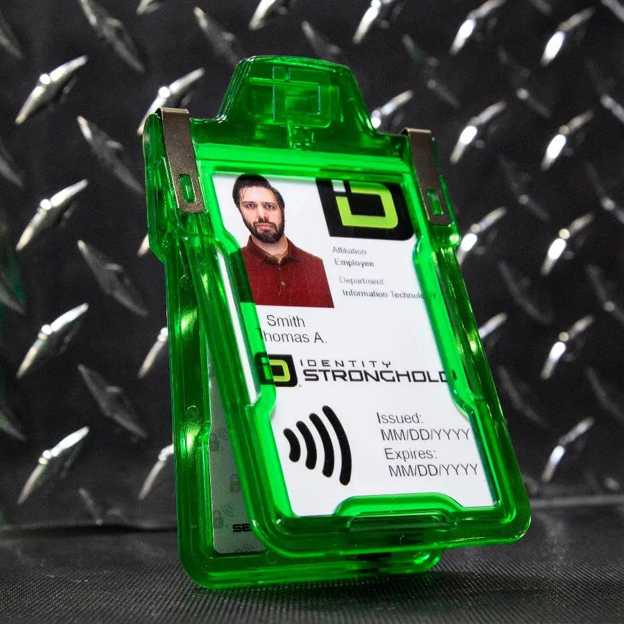 Secure Badge Holder Classic with BloxProx™ - Protects 125Khz HID Prox 1 ID Card Holder ID Stronghold