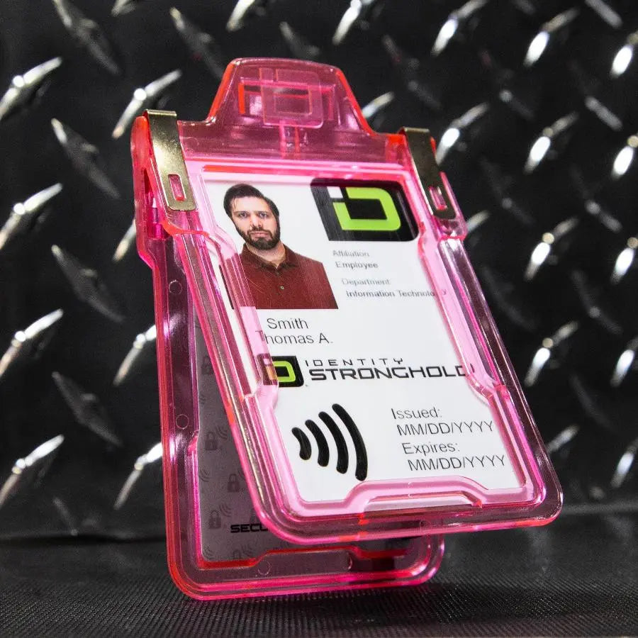 Secure Badge Holder Classic with BloxProx™ - Protects 125Khz HID Prox 1 ID Card Holder ID Stronghold