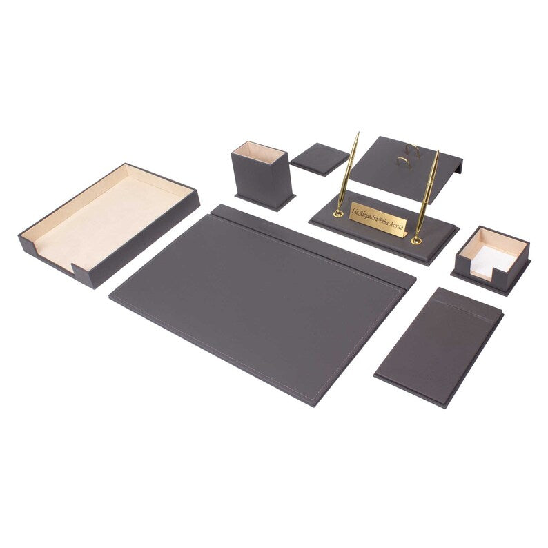 MOOG Leather Desk Set - Single Document Tray- Green - 10 PCS Moogdesk