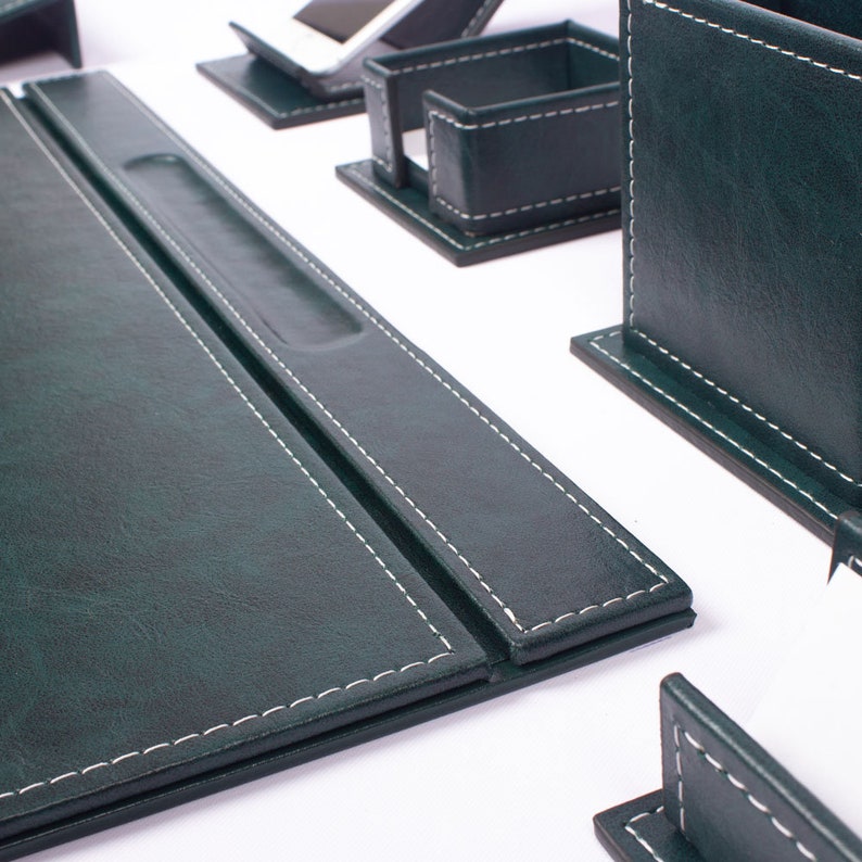 MOOG Luxury Desk Set-9 Accessories-  Black - 9 PCS Moogdesk
