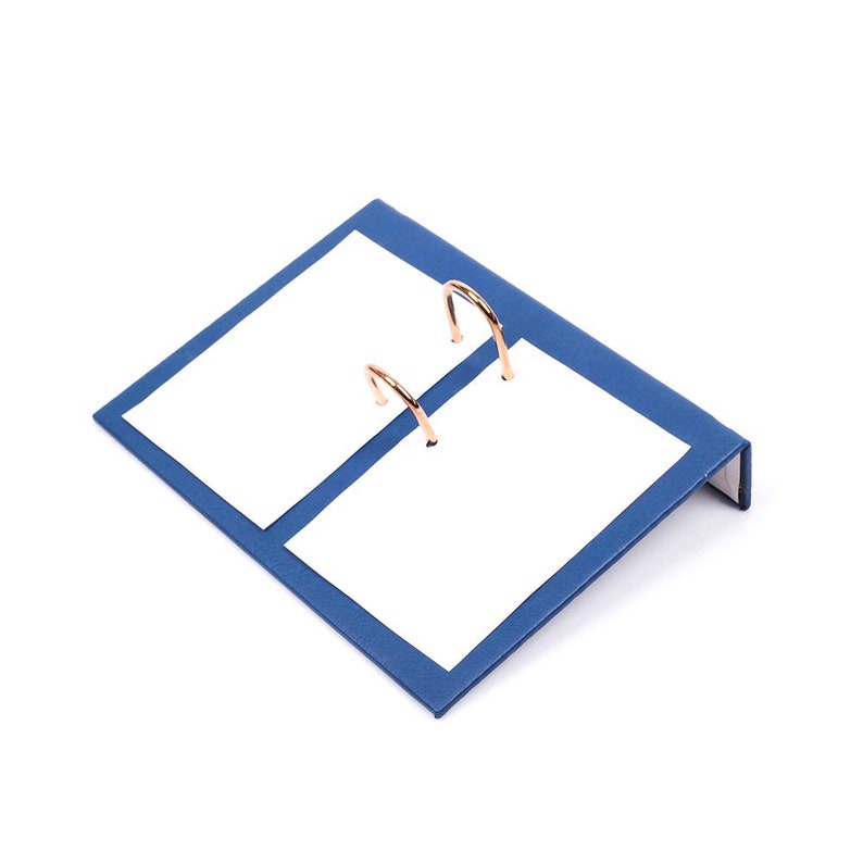 MOOG Leather Desk Set - Double Document Tray- Blue - 10 PCS Moogdesk