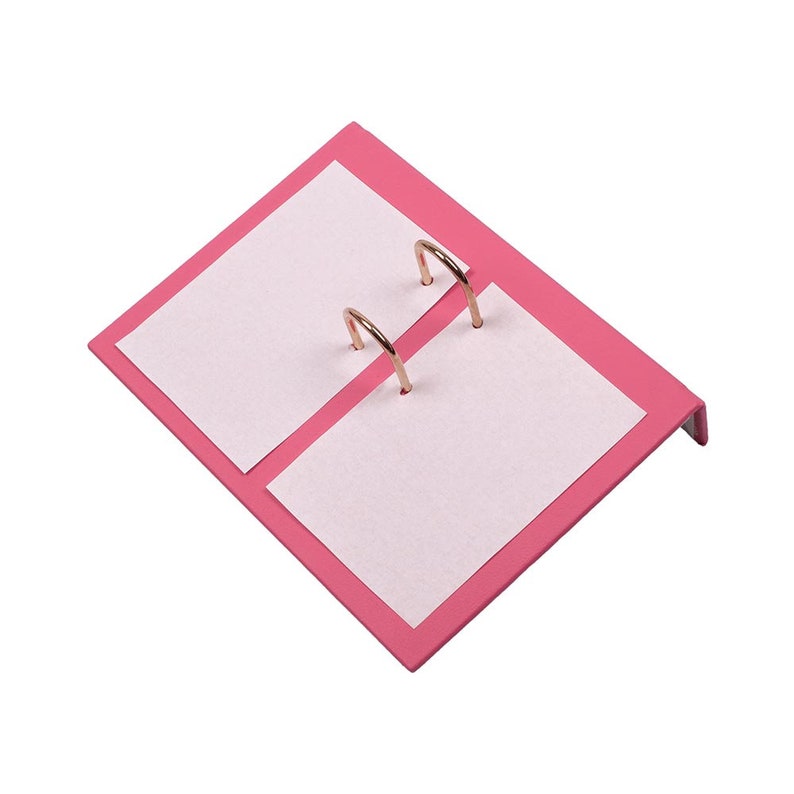 MOOG Leather Desk Set - Double Document Tray- Pink - 10 PCS Moogdesk
