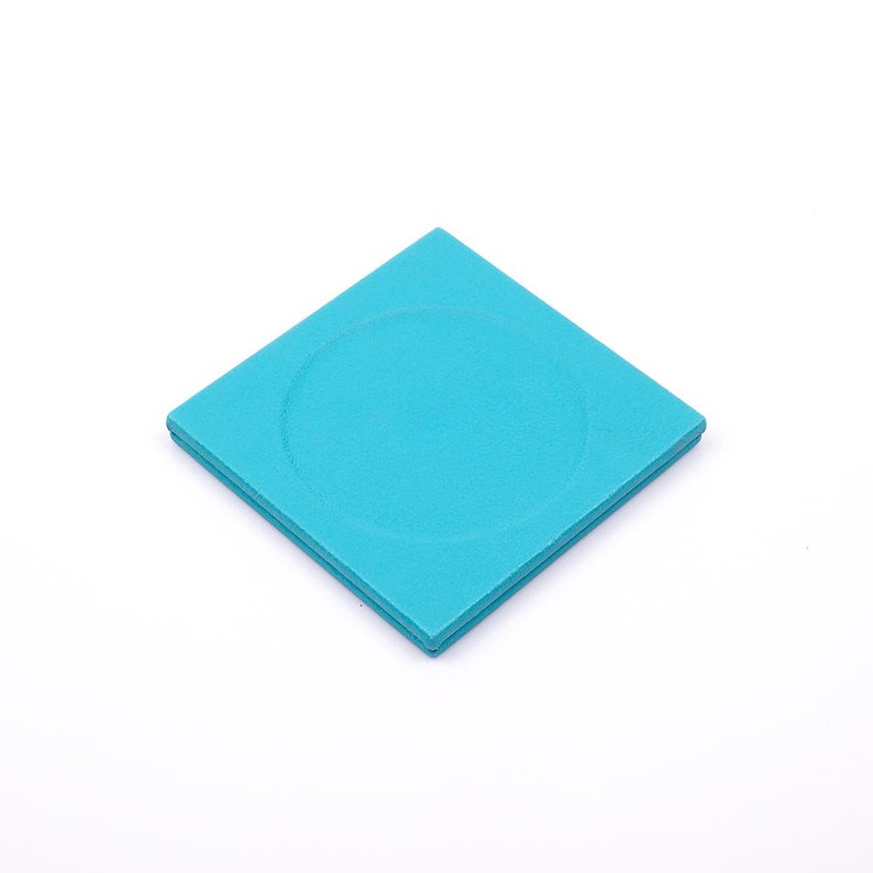 MOOG Leather Desk Set - Double Document Tray- Turquoise - 10 PCS Moogdesk