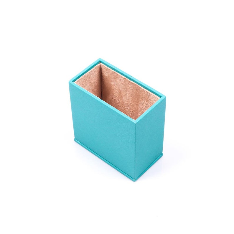 MOOG Leather Desk Set - Double Document Tray- Turquoise - 10 PCS Moogdesk