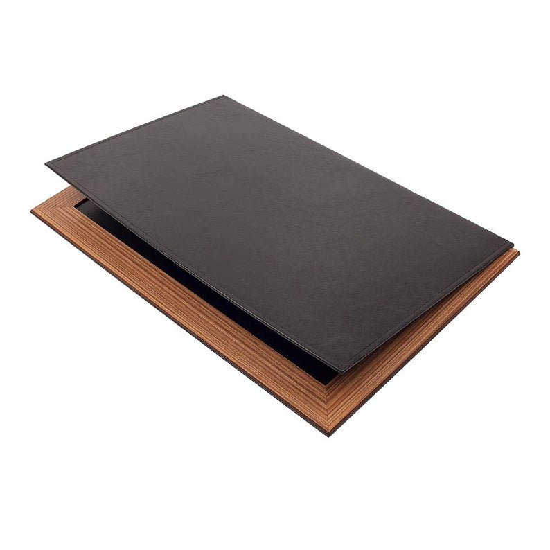 MOOG Leather Desk Pad With Wood Combination Moogdesk