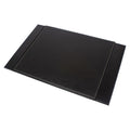 MOOG Leather Desk Pad | Prestige Desk Pad Mahogany Wood Combination | Desk Pad With Cover | Leather Moogdesk