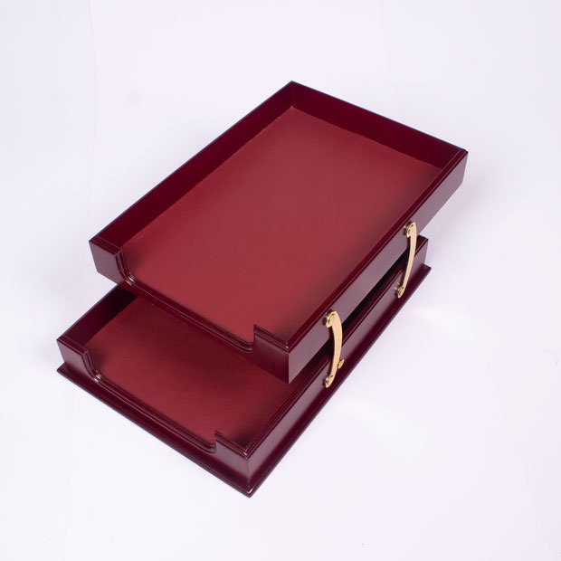 MOOG Wooden Prestige Desk Set -Burgundy- 8 PCS Moogdesk