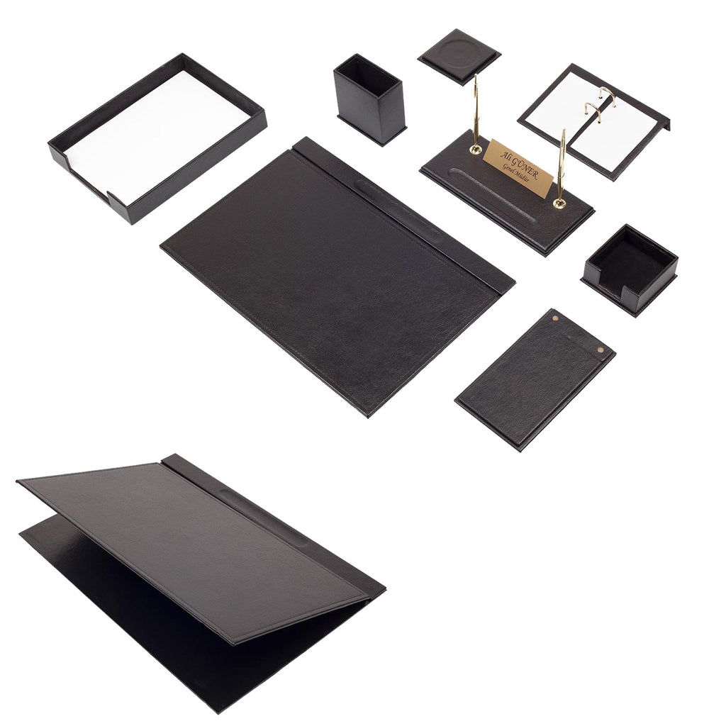 MOOG Leather Desk Set - Single Document Tray- White - 10 PCS Moogdesk