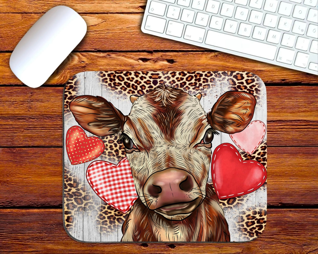 Cow With Hearts Mouse Pad The Neeley Design Co Wholesale