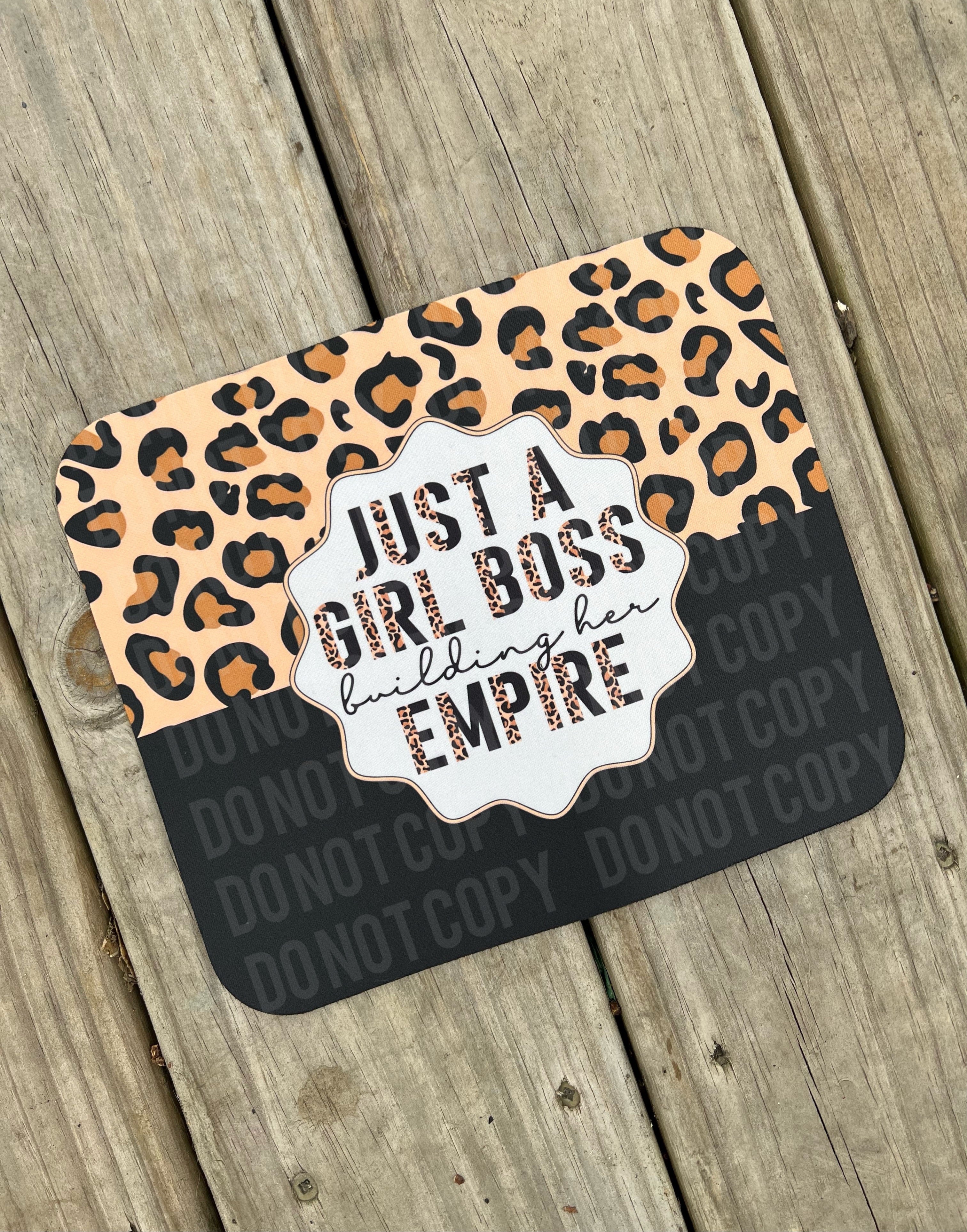 Just a Girl Boss Mouse Pad The Neeley Design Co Wholesale
