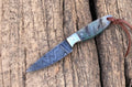 Working Buckaroo Knife – Sheep Horn Handle, 6.25" Damascus Knife Store