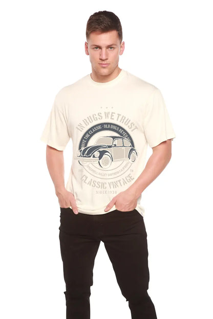 In Bugs We Men's Bamboo Viscose/Organic Cotton Short Sleeve Graphic T-Shirt Spun Bamboo