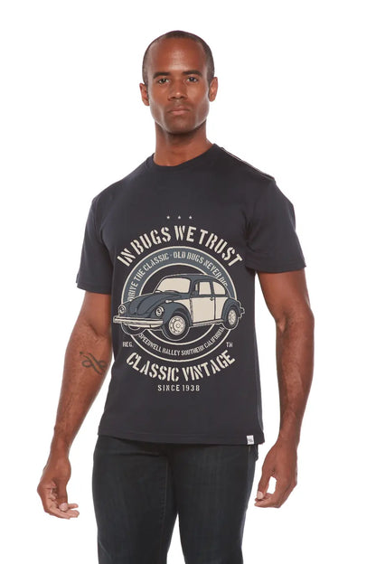 In Bugs We Men's Bamboo Viscose/Organic Cotton Short Sleeve Graphic T-Shirt Spun Bamboo