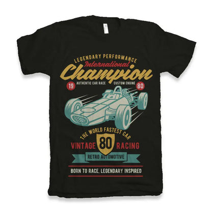 International Champion Men's Bamboo Viscose/Organic Cotton Short Sleeve Graphic T-Shirt Spun Bamboo