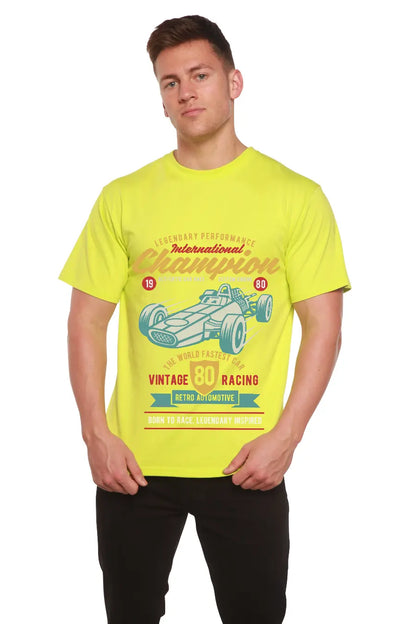 International Champion Men's Bamboo Viscose/Organic Cotton Short Sleeve Graphic T-Shirt Spun Bamboo