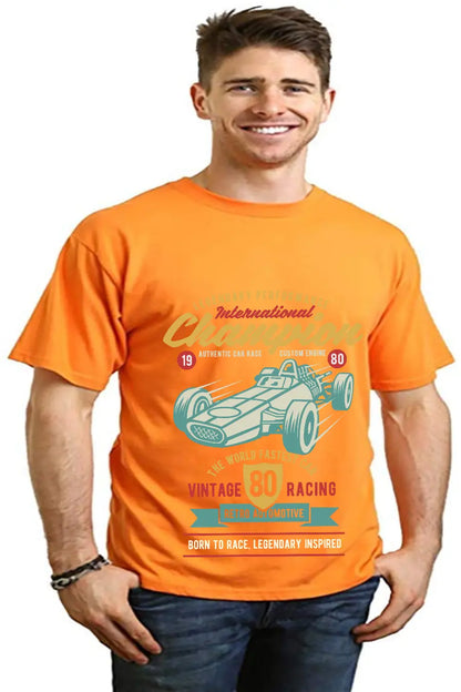 International Champion Men's Bamboo Viscose/Organic Cotton Short Sleeve Graphic T-Shirt Spun Bamboo