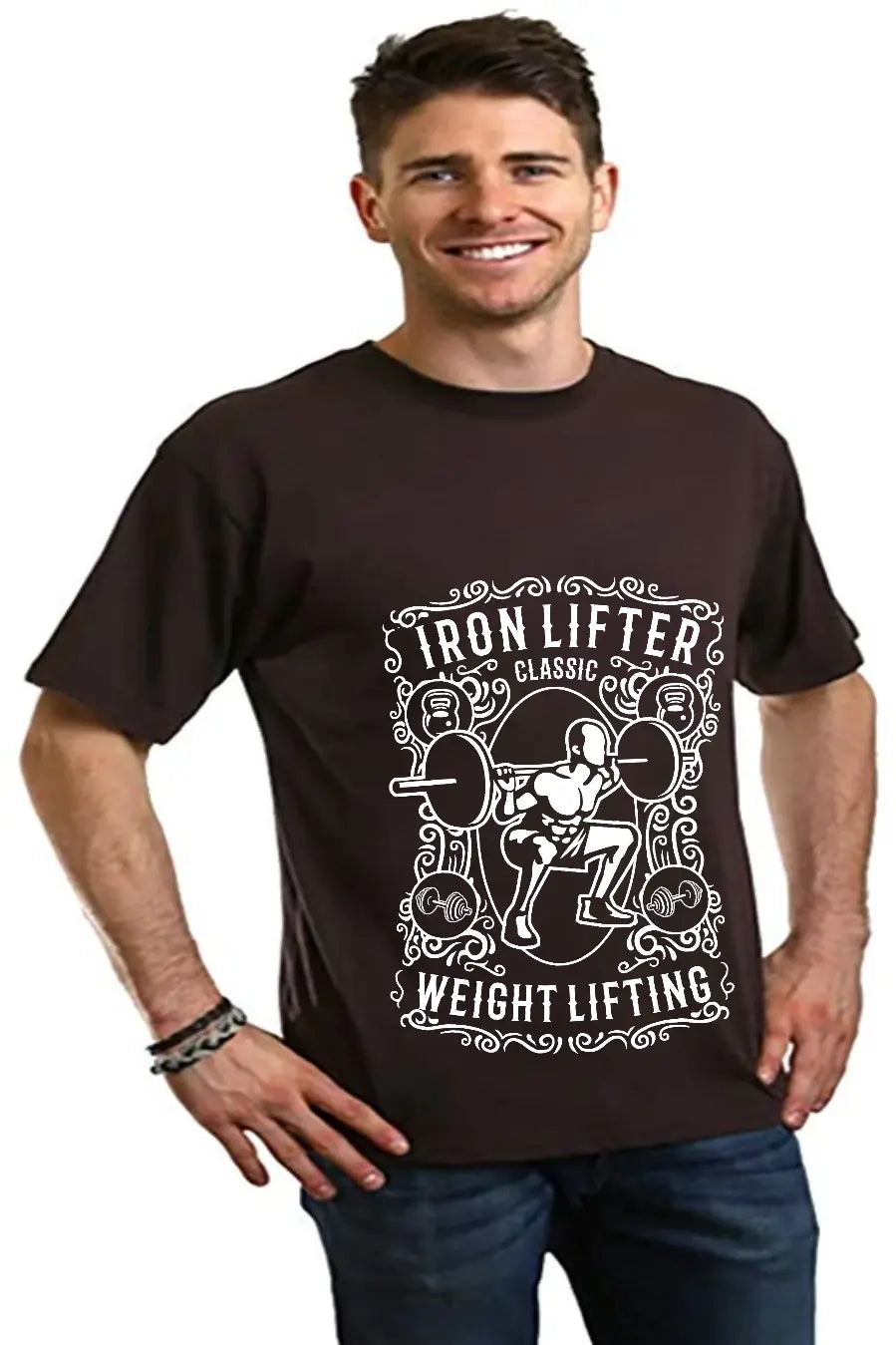 Iron Lifter Men's Bamboo Viscose/Organic Cotton Short Sleeve Graphic T-Shirt Spun Bamboo