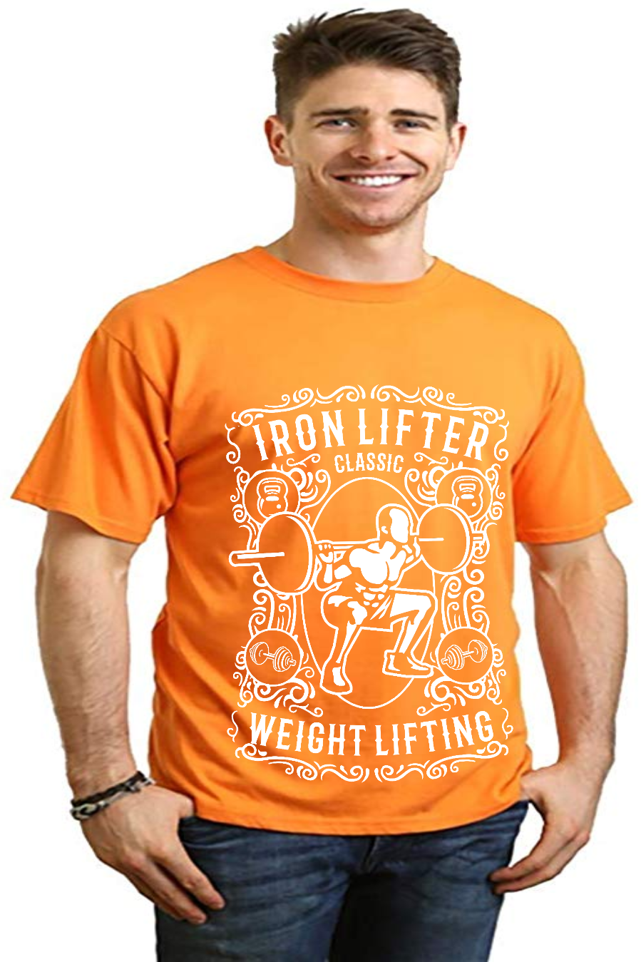 Iron Lifter Men's Bamboo Viscose/Organic Cotton Short Sleeve Graphic T-Shirt Spun Bamboo