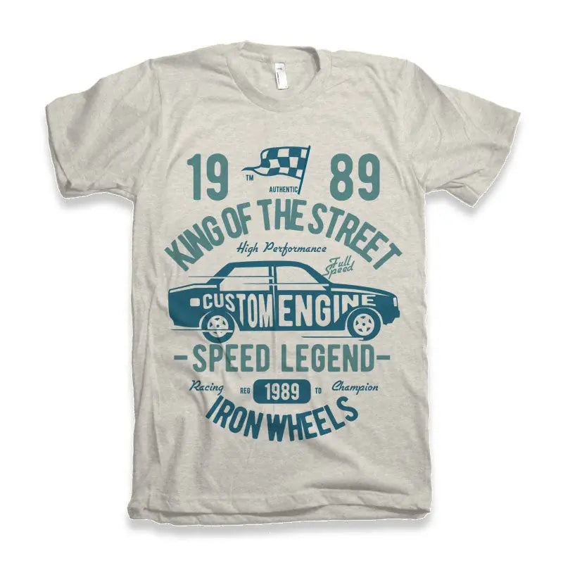 King Of The Street Men's Bamboo Viscose/Organic Cotton Short Sleeve Graphic T-Shirt Spun Bamboo