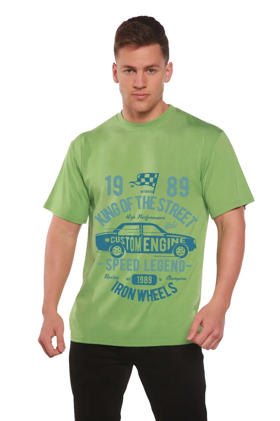 King Of The Street Men's Bamboo Viscose/Organic Cotton Short Sleeve Graphic T-Shirt Spun Bamboo