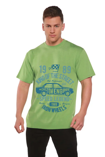 King Of The Street Men's Bamboo Viscose/Organic Cotton Short Sleeve Graphic T-Shirt Spun Bamboo