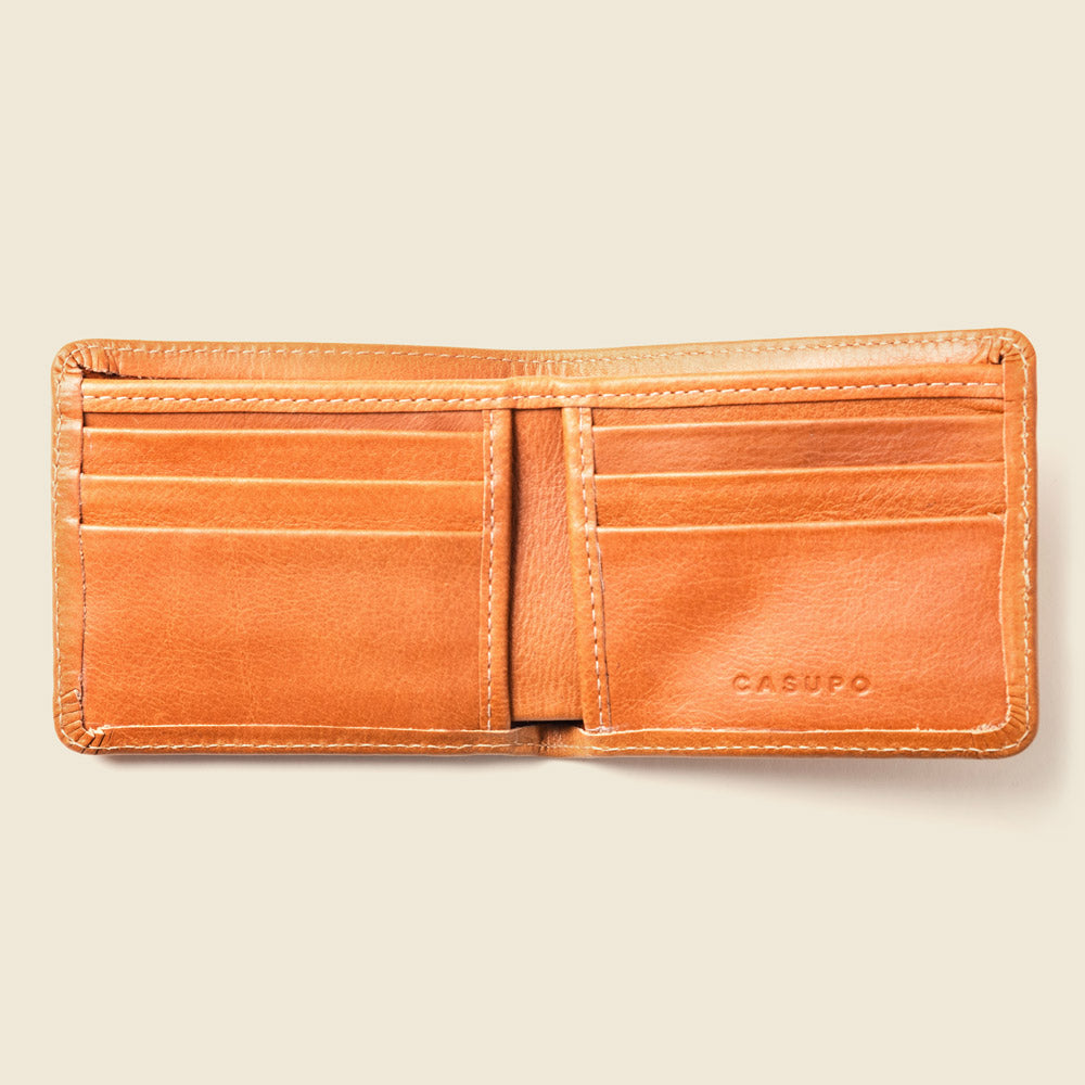 Large Billfold Wallet with RFID protection - Natural CASUPO