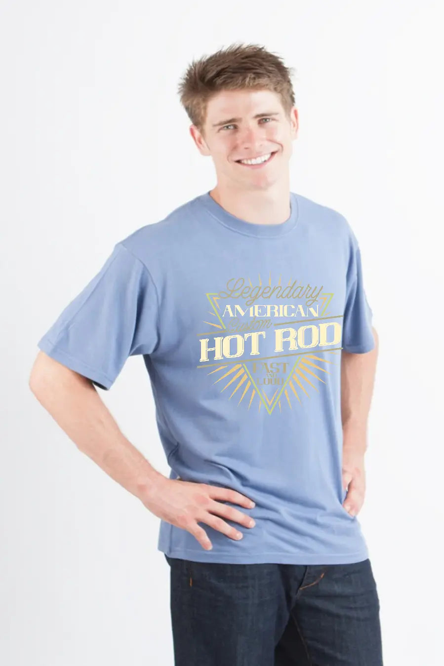Legendary American Men's Bamboo Viscose/Organic Cotton Short Sleeve Graphic T-Shirt Spun Bamboo