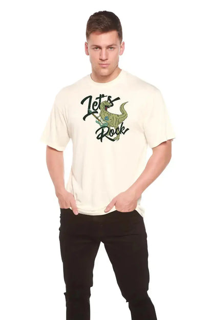 Lets Rock Men's Bamboo Viscose/Organic Cotton Short Sleeve Graphic T-Shirt Spun Bamboo
