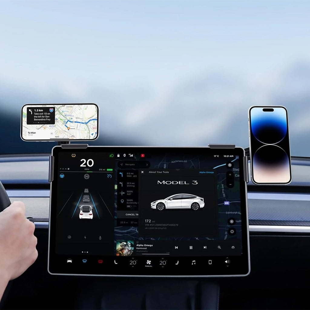 Magnetic Wireless Charging Phone Holder For Model 3 Highland/Y | TESERY Tesery Official Store