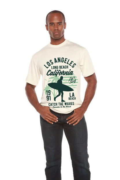 Los Angeles Men's Bamboo Viscose/Organic Cotton Short Sleeve Graphic T-Shirt Spun Bamboo