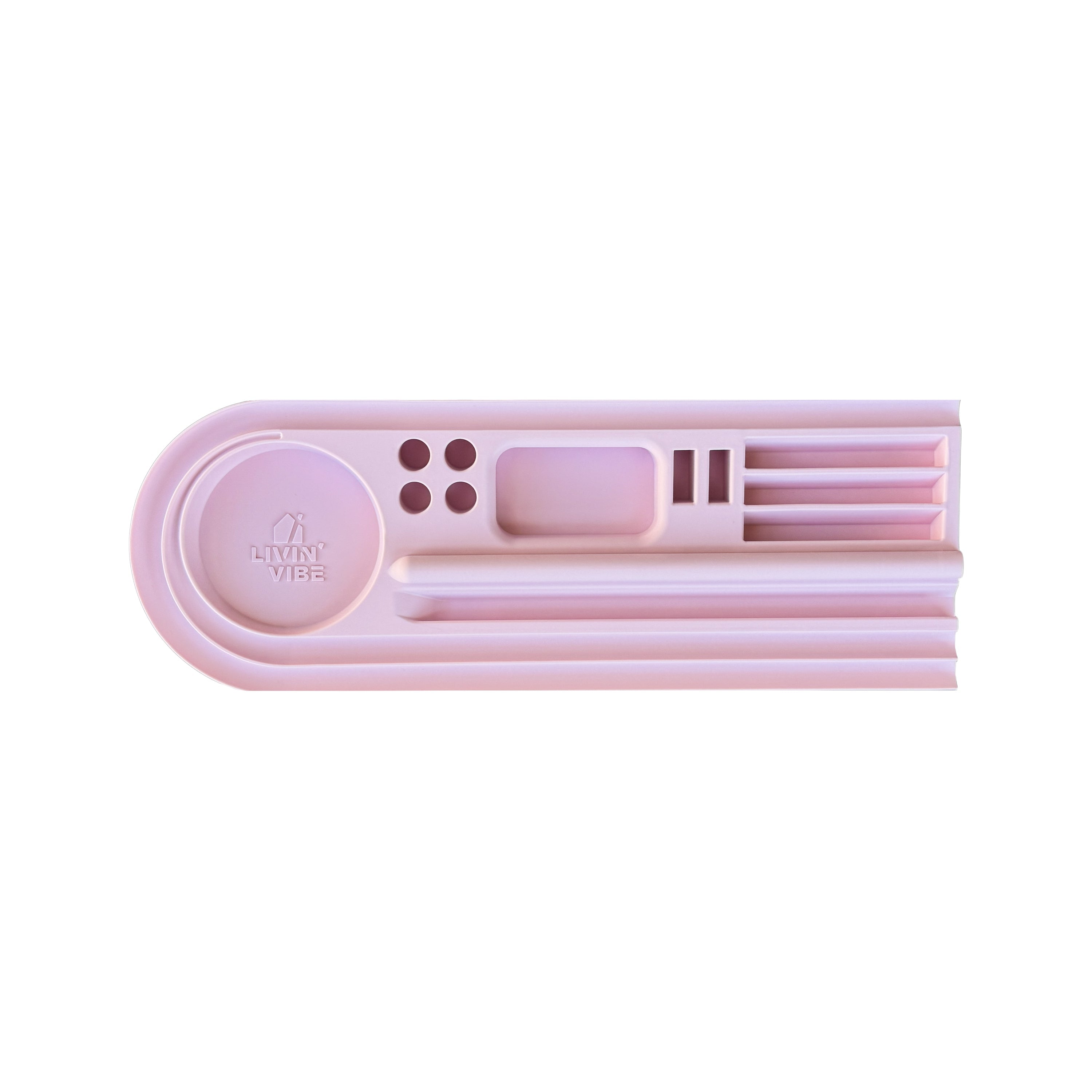 Silicone Desk Organizer Tray | Tech & Office Accessory Holder for iPhone, iPad, Mobile Phones, Tablets, Pens 15.25” × 5.5”
