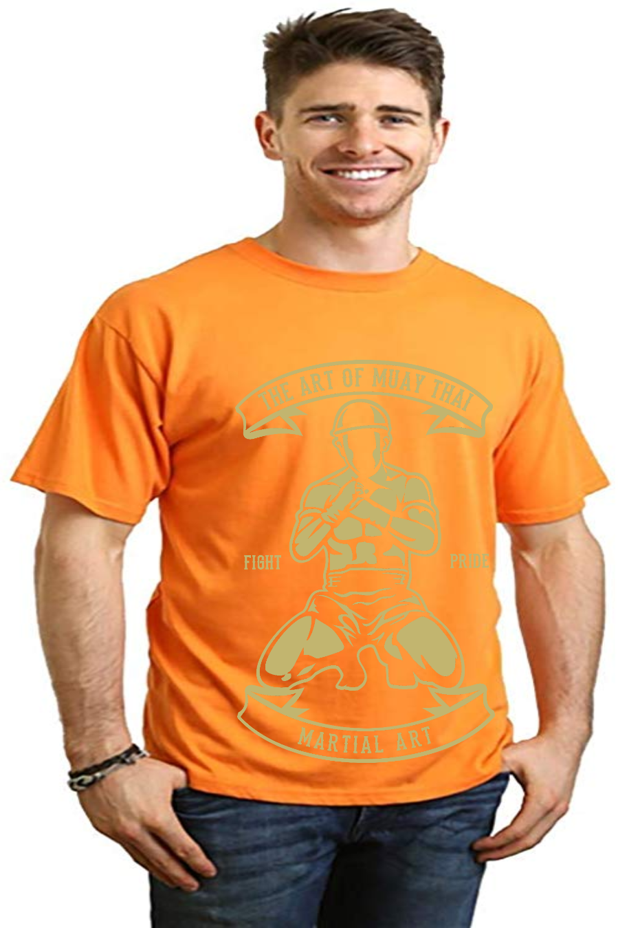 Martial Art Men's Bamboo Viscose/Organic Cotton Short Sleeve Graphic T-Shirt Spun Bamboo