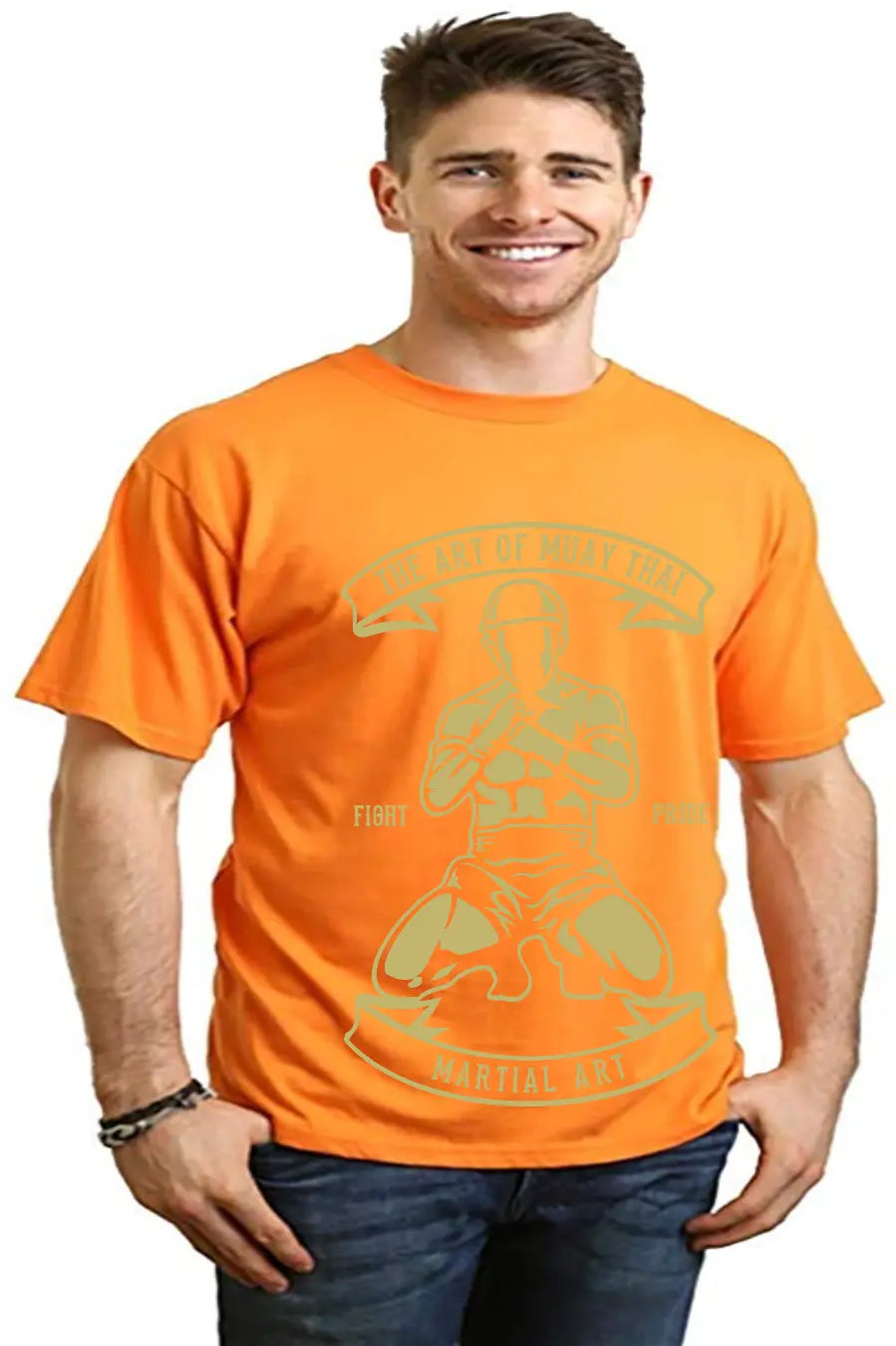 Martial Art Men's Bamboo Viscose/Organic Cotton Short Sleeve Graphic T-Shirt Spun Bamboo