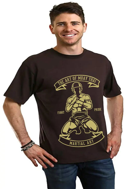 Martial Art Men's Bamboo Viscose/Organic Cotton Short Sleeve Graphic T-Shirt Spun Bamboo
