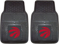 FANMATS 9422 Toronto Raptors 2-Piece Heavy Duty Vinyl Car Mat Set, Front Row Floor Mats, All Weather Protection, Universal Fit, Deep Resevoir Design Fielders Choice