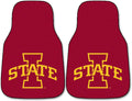 Iowa State University Cyclones Front Floor Mats, Carpet Car Set, 18x27 Inch, Nylon, Set of 2 Fielders Choice
