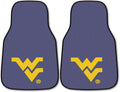 West Virginia University Mountaineers Front Floor Mats, Carpet Car Set, 18x27 Inch, Nylon, Set of 2 Fielders Choice