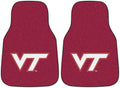 Virginia Tech University Hokies Front Floor Mats, Carpet Car Set, 18x27 Inch, Nylon, Set of 2 Fielders Choice