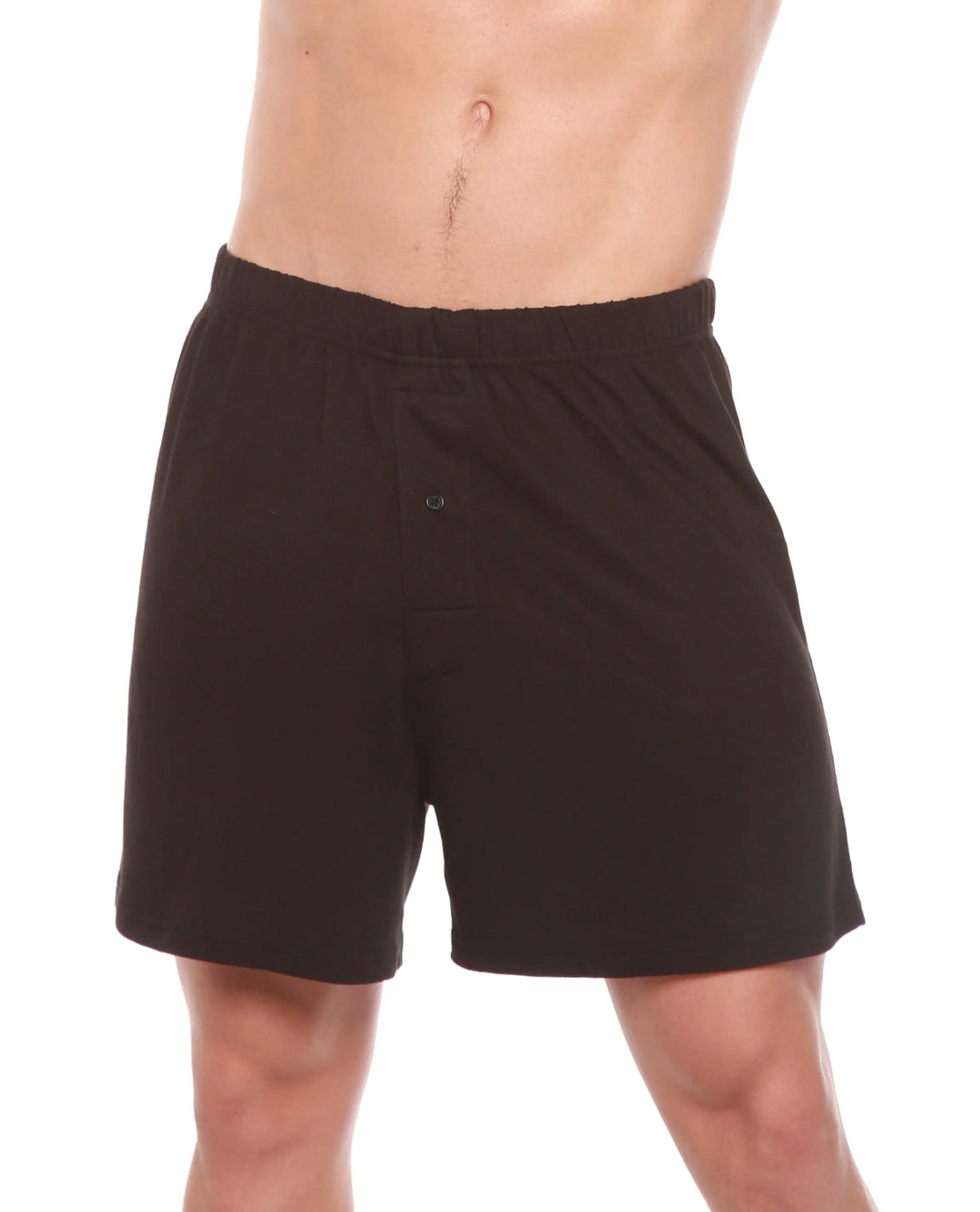 Men's Bamboo Viscose/Cotton Boxer Style Underwear Black Color - 5-pack Spun Bamboo