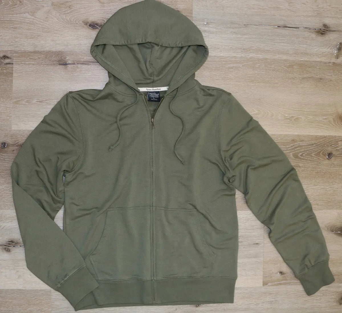 Men's Eco-Smart Full-Zip Bamboo Viscose Hoodie Spun Bamboo