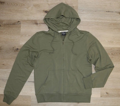 Men's Eco-Smart Full-Zip Bamboo Viscose Hoodie Spun Bamboo