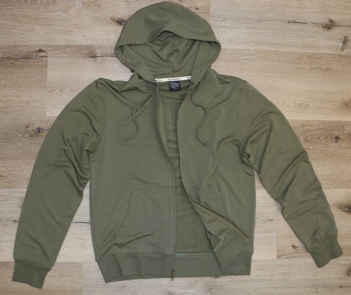 Men's Eco-Smart Full-Zip Bamboo Viscose Hoodie Spun Bamboo