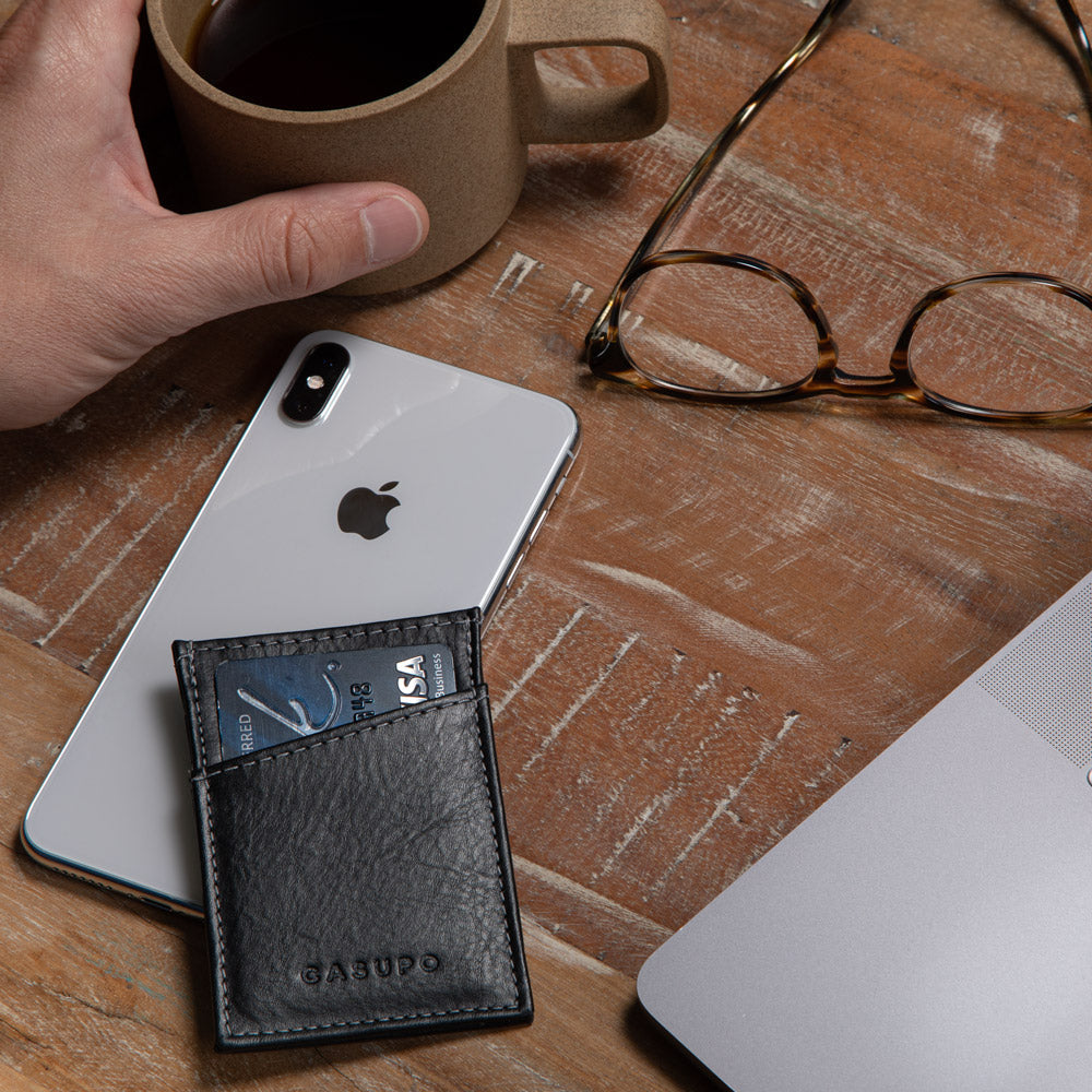 Minimalist Wallet with RFID Protection - Black CASUPO