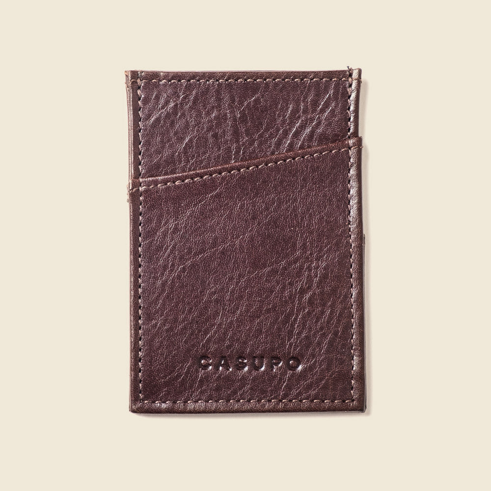Minimalist Wallet with RFID protection - Brown CASUPO