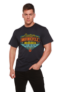 Motorcycle Garage Men's Bamboo Viscose/Organic Cotton Short Sleeve Graphic T-Shirt Spun Bamboo